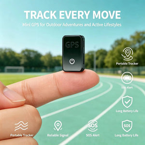 Mini GPS Tracker with Real-Time Location, Geo-Fence Alerts, Long Standby Battery & Magnetic Mount for Vehicles and Assets