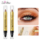 Dual-Ended Eyeshadow & Highlighter Stick, Waterproof Long-Lasting Cream Shimmer, 6 Color Options
