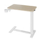 Height Adjustable Overbed Table with Hidden Wheels & Cup Holder, Mobile Sit-Stand Rolling Laptop Desk for Bed & Sofa