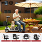 4-Wheel Electric Mobility Scooter for Adults, 20Ah Removable Battery, Heavy-Duty Design, Foldable Travel Scooter, Silver