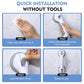 2-Pack Vacuum Suction Shower Grab Bars – Non-Slip Bathroom Safety Handles for Seniors