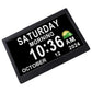 10.1-Inch Large Display Digital Calendar Alarm Clock with Date, Day, Multiple Alarms & Auto DST for Seniors