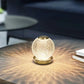 Acrylic Globe Table Lamp, Dimmable Bedside Night Light for Bedrooms, Bars and Cafés
