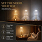 Rechargeable LED Table Lamp, Brushed Gold Aluminum, Prismatic Shade, Touch Stepless Dimming, 3 Color Modes, USB-C Charging