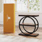 Narrow End Table with 3 Storage Shelves, Industrial Wood Side Table for Sofa, Living Room & Small Spaces