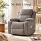 Oversized Power Lift Recliner Chair with Heat & Massage, Electric Stand Assist Recliner with Cup Holders & Side Pockets