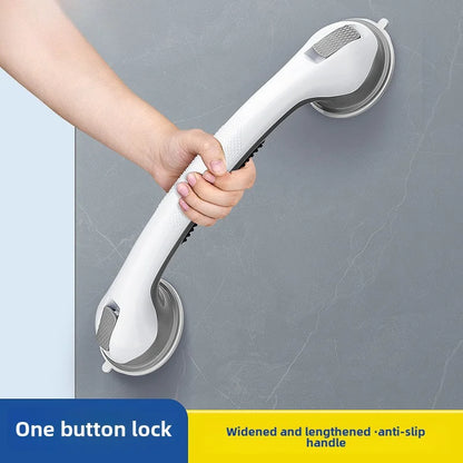 17-Inch No-Drill Bathroom Safety Grab Bar – Anti-Slip Shower Support Handle & Footrest