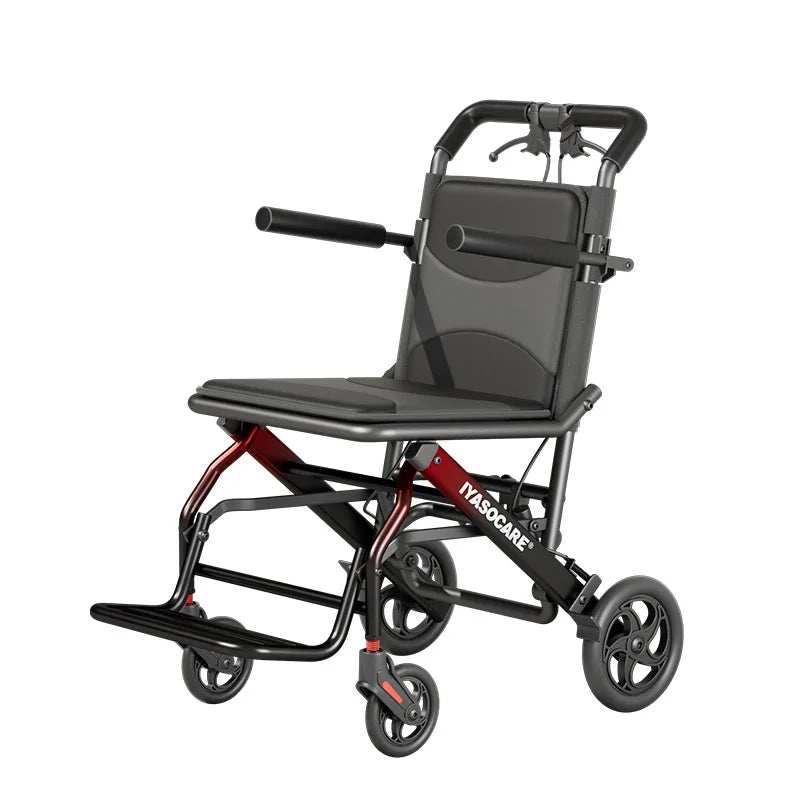 Lightweight Foldable Manual Wheelchair with Airless Wheels