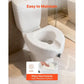 Raised Toilet Seat, 350 lbs Capacity, 5-Inch Lift Height, Commode Elevated Toilet Seat Riser with Enlarged Opening for Senior