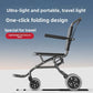 Lightweight Foldable Portable Manual Wheelchair for Travel