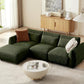 L-Shaped Modular Sectional Sofa – Convertible Cloud Couch with Removable Ottoman for Small Living Room & Apartment