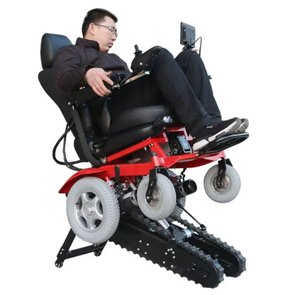 Heavy-Duty Electric Stair Climbing Wheelchair with 370W Motor and Backup Camera