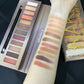 12-Color Pearlescent Shimmer Eyeshadow Palette with Mirror, Waterproof, Long-Lasting Eye Makeup
