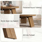33.5" Round Coffee Table with Wood Grain Top & Angled Legs, Modern Center Table for Living Room & Apartment