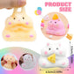 3-Inch Hamster Squishy Toy, 1-Piece Soft Sensory Squeeze Fidget for Adults & Teens