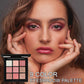 9 Shades Pink Rose Eyeshadow Palette Matte Shimmer Glitter Waterproof Long Lasting Pigmented Portable Daily Party Eye Makeup For Women Makeup