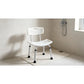 Adjustable Aluminum Shower Chair with Backrest & Armrests – 330 lb Capacity