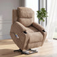 Oversized Power Lift Recliner Chair with Heat & Massage, Electric Stand Assist Recliner with Cup Holders & Side Pockets