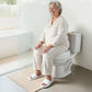 Raised Toilet Seat, 350 lbs Capacity, 5-Inch Lift Height, Commode Elevated Toilet Seat Riser with Enlarged Opening for Senior
