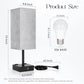 Bedside Table Lamps Set of 2, 3-Way Dimmable Touch Nightstand Lamps with USB-A and USB-C Charging Ports and AC Outlets for Bedroom