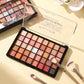 40-Color Eyeshadow Palette with Earth Tones and Macaron Pastels, Matte and Shimmer Blendable Eye Makeup