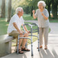 Lightweight Foldable Walker with Seat for Elderly Mobility Assistance