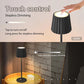 Rechargeable LED Table Lamp, Touch Control, 3 Light Colors, Stepless Dimming, 2 Adjustable Heights, USB-C Charging