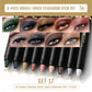 9-Piece Dual-Ended Cream Eyeshadow Stick Set, Assorted Cool & Warm Shades, Travel Eye Makeup