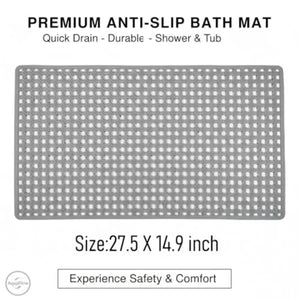 Cartoon Non-Slip Bathtub & Shower Mat 27x15 Inch, Large Machine Washable Bath Mat for Kids, Babies & Toddlers