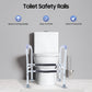 Adjustable Toilet Safety Rails – Height Adjustable Bathroom Support Frame with Handrails for Seniors & Adults