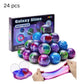 24-Pack Galaxy Slime Balls, Stretchy Non-Sticky Slime Party Favors & Classroom Rewards