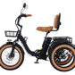 1350W Folding Electric Tricycle for Adults, 48V 15Ah Battery, 20"×4" Fat Tires, 7-Speed, Up to 50-Mile Range