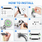 304 Stainless Steel Shower Grab Bar – Anti-Slip Bathroom Safety Handle for Seniors