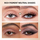 Matte Nude Eyeshadow Palette with Makeup Brush Set, Natural Shades, Highly Pigmented Blendable Waterproof Eye Makeup