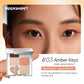 6-Color Eyeshadow Palette, Matte Shimmer & Glitter, Nude Pink Brown & Smoky Black, Highly Pigmented Pressed Powder