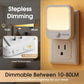 Plug-In Motion Sensor LED Night Light, 5-Level Dimmable Warm White, Ultra-Slim, Auto Shut-Off