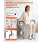 5" Raised Toilet Seat with Arms – Adjustable Width Elevated Toilet Riser with Handles, 350 lb Capacity