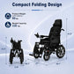 Reclining Electric Wheelchair with 90°-160° Adjustable Backrest and Leg Rests