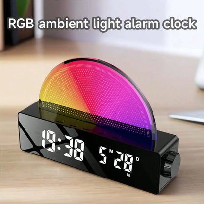 Sunrise Alarm Clock with Multicolor Dimmable Night Light, Wake-Up Light & Bedside Atmosphere Lamp for Bedroom