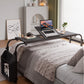 60.6–84.2 Inch Adjustable Overbed Table with Wheels, Mobile Rolling Laptop Desk with 0–65° Tilting Stand for Home & Hospital