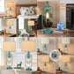 Farmhouse Table Lamps Set of 2 with USB Ports, Industrial Bedside Lamps for Bedroom Nightstands and Living Room End Tables