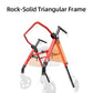 Rollator Walker with Ergo Seat and Backrest, 350 lbs Capacity