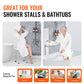 Adjustable Shower Chair for Seniors – Height Adjustable Bath Stool with Built-In Handles, Non-Slip Feet, 350 lb Capacity
