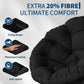 40-Inch Oversized Papasan Swivel Chair – Ergonomic Wicker Lounge Chair with Thick Cushion & Steel Frame for Living Room