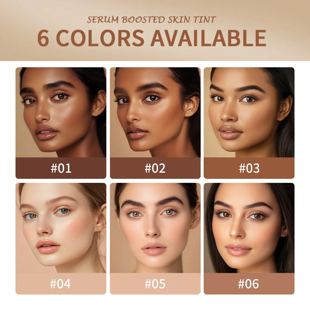 Serum-Boosted Foundation Stick, Silky Moisturizing Skin Tint Balm, Medium Coverage & Natural Finish