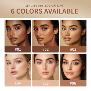 Serum-Boosted Foundation Stick, Silky Moisturizing Skin Tint Balm, Medium Coverage & Natural Finish