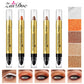 Dual-Ended Eyeshadow & Highlighter Stick, Waterproof Long-Lasting Cream Shimmer, 6 Color Options