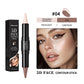 Dual-Ended Contour and Highlighter Stick, Blendable Waterproof Face Makeup for Cheek and Nose Definition