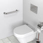 2-Pack 16" Shower Grab Bars – Satin Nickel Stainless Steel Bathroom Safety Handles for Seniors