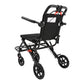 Ultra-Lightweight Foldable Transport Wheelchair – Portable Travel Chair with Handbrakes, 220 lbs Capacity